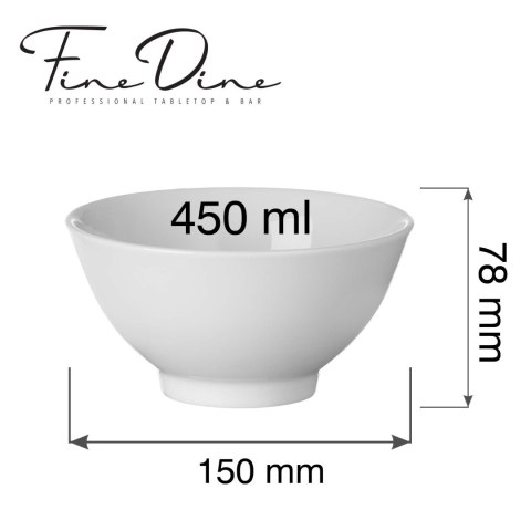 Miska Pure Bianco 450ml, 150mm Fine Dine