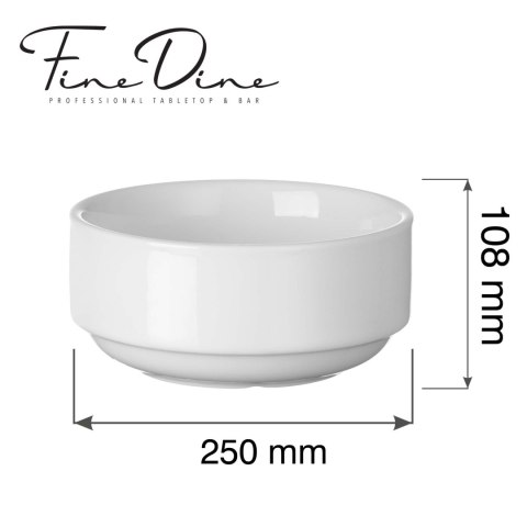 Miska sztaplowana Pure Bianco, 250ml Fine Dine