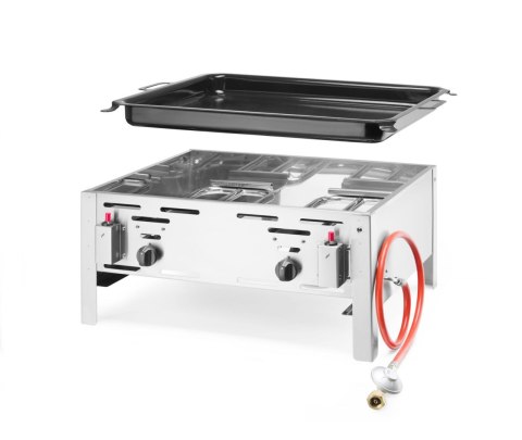 Patelnia gazowa Bake-Master Maxi, HENDI, 11,6kW, 650x540x(H)300mm