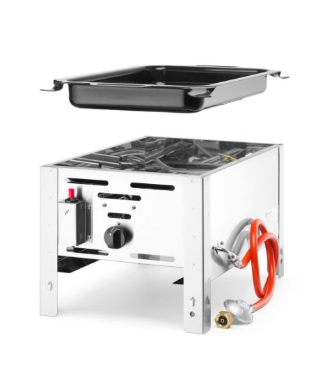 Patelnia gazowa Bake-Master Mini, HENDI, 5,8kW, 340x540x(H)300mm