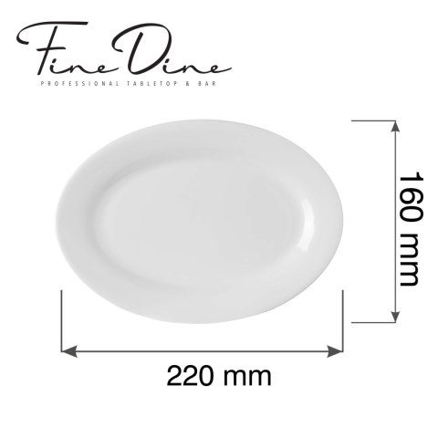Półmisek Pure Bianco, 220x160mm Fine Dine
