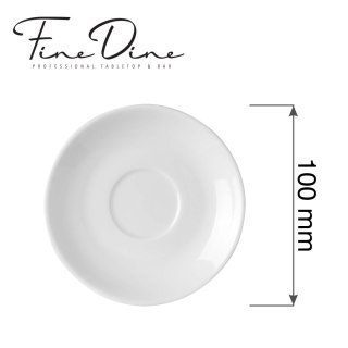 Spodek do filiżanki eleganckiej espresso Pure Bianco, 100mm Fine Dine