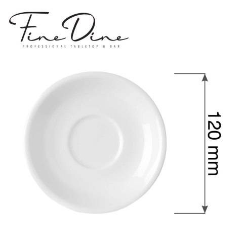 Spodek do filiżanki sztaplowalnej espresso Pure Bianco, 120mm Fine Dine