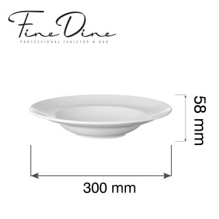 Talerz do pasty Pure Bianco, 300mm Fine Dine
