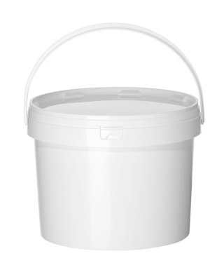 Wiadro, HENDI, Obszar do zadrukowania/etykietowania: 810x155 mm., 11,3L, biały, ⌀300x(H)230mm