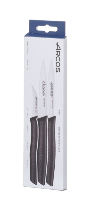 Zestaw noży do obierania, seria NOVA, Arcos, czarny, (L)mm