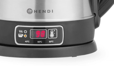 Czajnik elektryczny bezprzewodowy z regulacją temperatury, HENDI, 1,8L, 230V/1800W, 230x165x(H)255mm