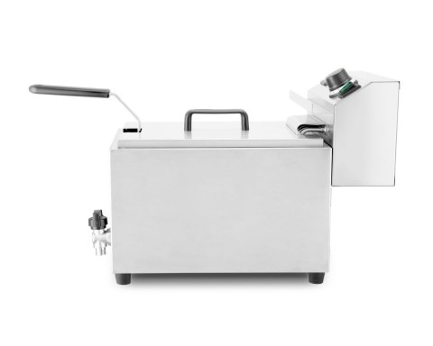 Frytownica XL z kranem spustowym, HENDI, Profi Line, 10L, 400V/6600W, 300x585x(H)377mm
