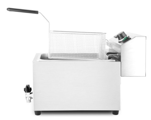 Frytownica XL z kranem spustowym, HENDI, Profi Line, 10L, 400V/6600W, 300x585x(H)377mm
