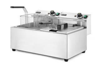 Frytownica manualna, 2 × 8 l, HENDI, Profi Line, 16L, 230V/7000W, 605x460x(H)369mm