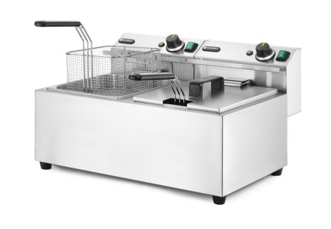 Frytownica manualna, 2 × 8 l, HENDI, Profi Line, 16L, 230V/7000W, 605x460x(H)369mm