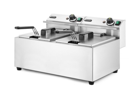 Frytownica manualna, 2 × 8 l, HENDI, Profi Line, 16L, 230V/7000W, 605x460x(H)369mm