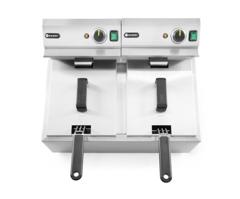 Frytownica manualna, 2 × 8 l, HENDI, Profi Line, 16L, 230V/7000W, 605x460x(H)369mm