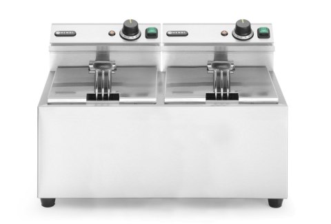 Frytownica manualna, 2 × 8 l, HENDI, Profi Line, 16L, 230V/7000W, 605x460x(H)369mm