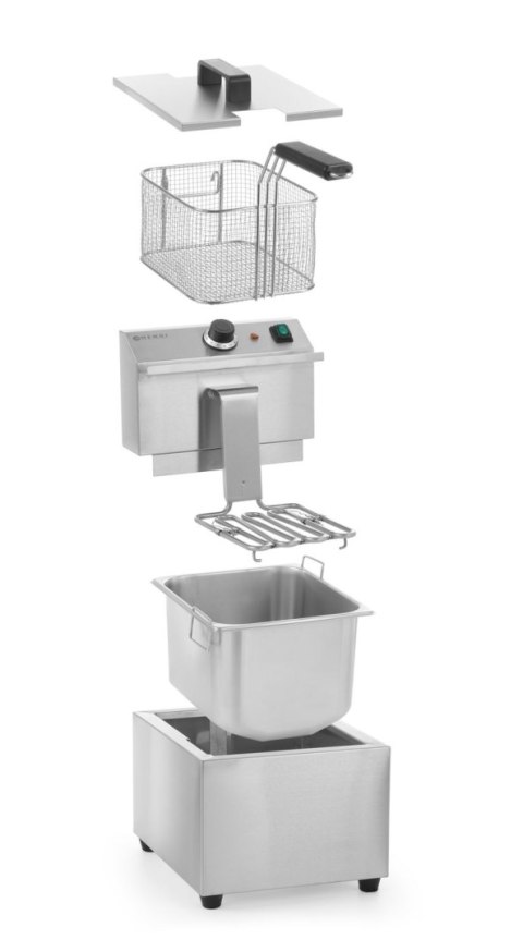 Frytownica manualna, 8 l, HENDI, Profi Line, 8L, 230V/3500W, 305x460x(H)369mm