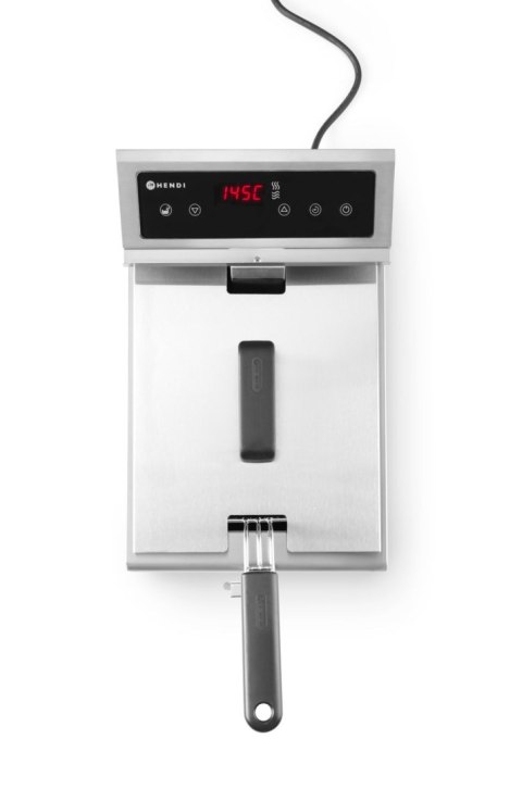 Frytownica indukcyjna z kranem spustowym, 8 l, HENDI, 8L, jasnoszary, 230V/3500W, 288x619x(H)408mm