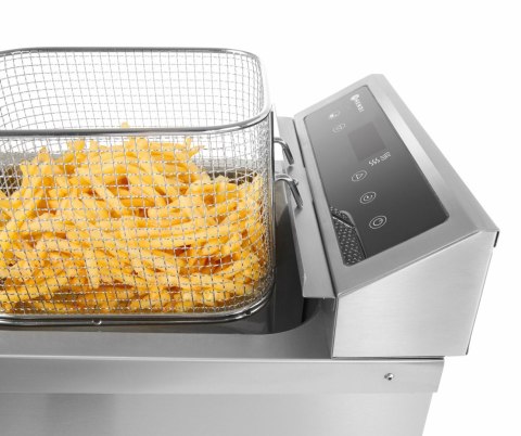 Frytownica indukcyjna z kranem spustowym, 8 l, HENDI, 8L, jasnoszary, 230V/3500W, 288x619x(H)408mm