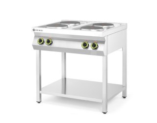 Kuchnia elektryczna 4-płytowa na podstawie otwartej, HENDI, Kitchen Line, 400V/10400W, 800x700x(H)900mm
