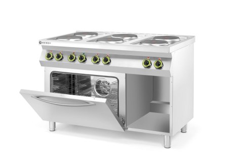 KUCHNIA ELEKTRYCZNA 6-PŁYTOWA KITCHEN LINE Z KONWEKCYJNYM PIEKARNIKIEM ELEKTRYCZNYM GN 1/1