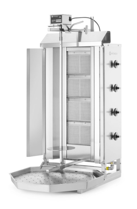Opiekacz gazowy do kebaba, HENDI, Profi Line, 230V/16W, 13kW, 735x745x(H)1110mm