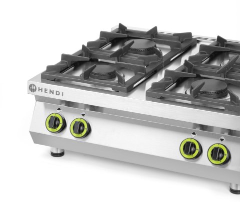Kuchenka gazowa 4-palnikowa Kitchen Line - blat, HENDI, Kitchen Line, 19kW, 800x700x(H)310mm