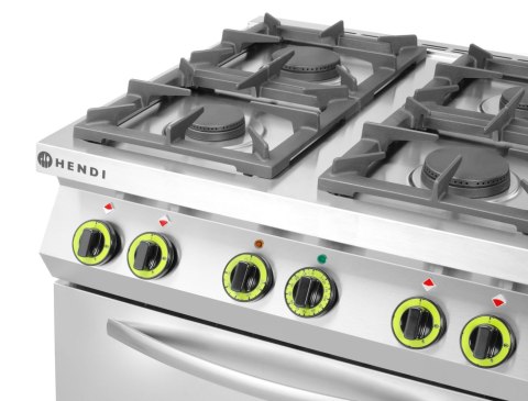 Kuchnia gazowa 4-palnikowa Kitchen Line z konwekcyjnym piekarnikiem elektrycznym GN1/1