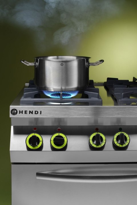 Kuchnia gazowa 4-palnikowa Kitchen Line z konwekcyjnym piekarnikiem elektrycznym GN1/1