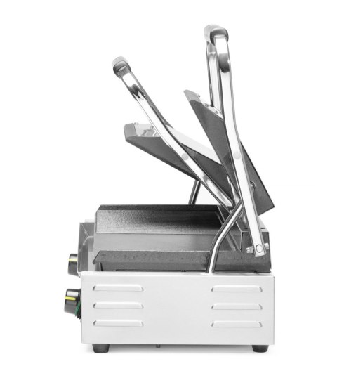 Grill kontaktowy podwójny - jedna str. ryflowana, druga str. gładka