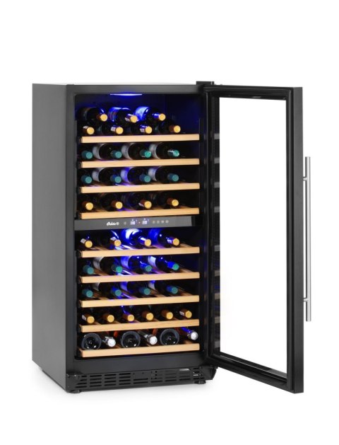 Lodówka do wina 2-strefowa, 72 butelki, Arktic, 232L, 230V/110W, 595x675x(H)1215mm