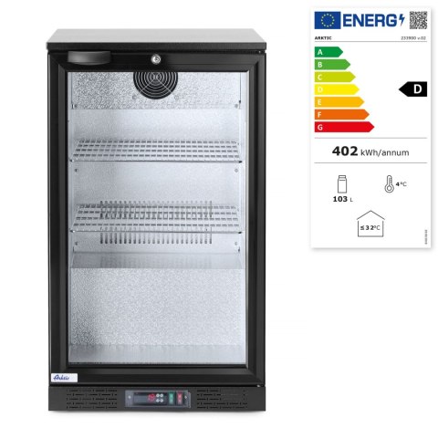 Lodówka barowa 1-drzwiowa, Arktic, 86L, czarny, 230V/120W, 500x530x(H)865mm