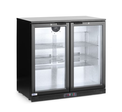 Lodówka barowa 2-drzwiowa, Arktic, 158L, czarny, 230V/160W, 900x530x(H)865mm