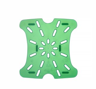 Ociekacz do pojemnika CamSquares Fresh Pro, Cambro, do pojemników 1,9l i 3,8l, zielony, 159x152x(H)16mm