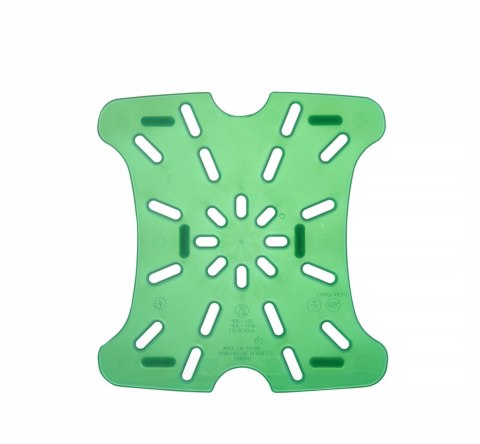 Ociekacz do pojemnika CamSquares Fresh Pro, Cambro, do pojemników 1,9l i 3,8l, zielony, 159x152x(H)16mm