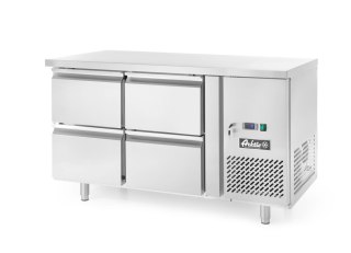 Stół chłodniczy z 4 szufladami i agregatem bocznym, Arktic, Profi Line, Bez tylnego rantu, 90L, 230V/250W, 1360x700x(H)755mm