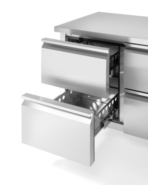 Stół chłodniczy z 4 szufladami i agregatem bocznym