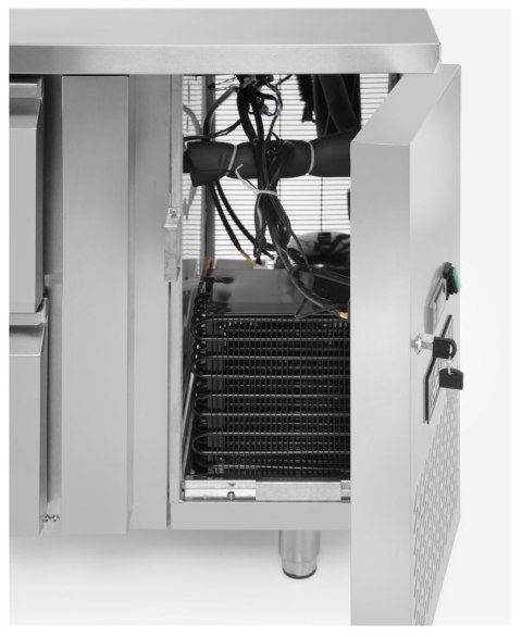 Stół chłodniczy z 4 szufladami i agregatem bocznym