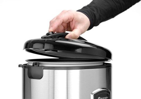 Urządzenie do gotowania ryżu i kaszy z funkcją gotowania na parze, 1,8 l, HENDI, Profi Line, 1,8L, 230V/700W, ⌀x(H)260mm