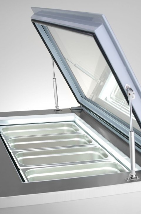 Witryna mroźnicza nastawna, Arktic, 230V/210W, 735x867x(H)373mm