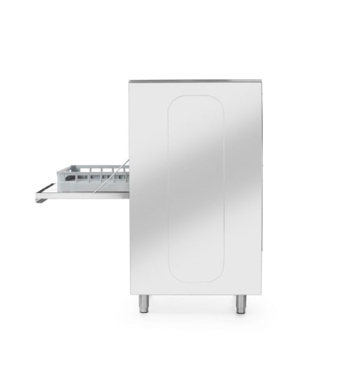 Zmywaka do tac i garów 50x60, elektroniczna, z dozownikiem detergentu i pompą spustową, 400V