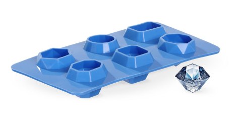 Forma do kostek lodu w kształcie kamienia szlachetnego