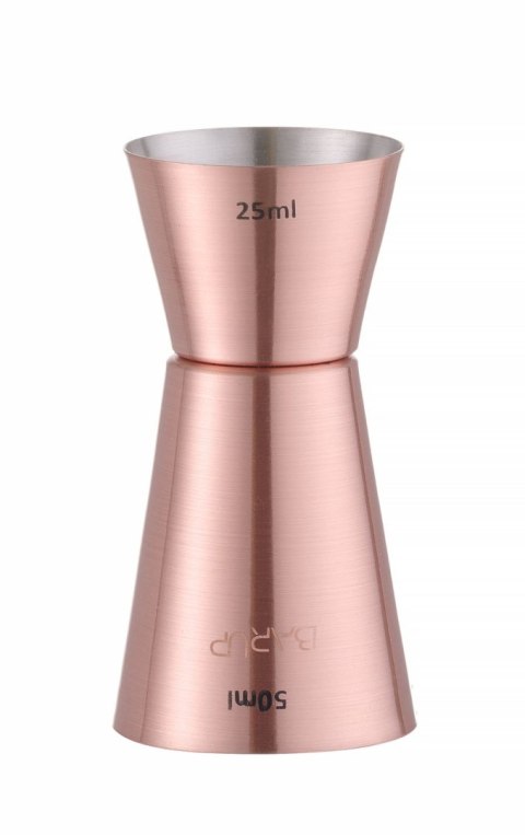 Jigger, miarka barmańska 25/50 ml, BarUp, miedziany, ⌀42x(H)86mm