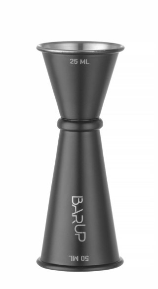 Miara barmańska z pierścieniem, Bar up, 25ml / 50ml, czarny, śr.45x(H)110mm