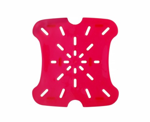 Ociekacz do pojemnika CamSquares Fresh Pro, Cambro, do pojemników 5,7l i 7,6l, czerwony, 187x181x(H)16mm