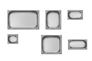 POJEMNIK GN 2/3 Z CHOWANYMI UCHWYTAMI - 354x325 mm