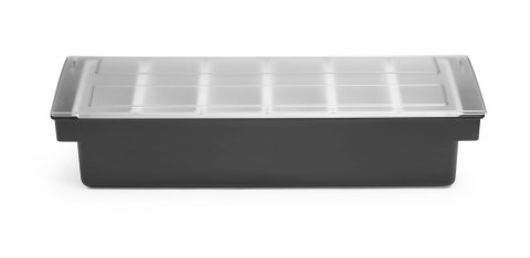 Pojemnik barmański na dodatki do drinków - 5 wkładów, BarUp, 480x150x(H)100mm
