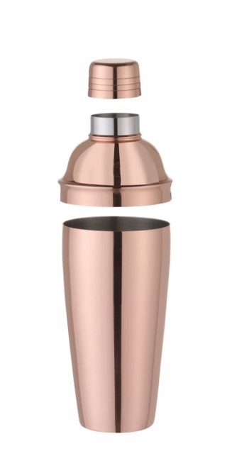 Shaker 3-częściowy Cobbler, Bar up, miedziany, o85x(H)240mm