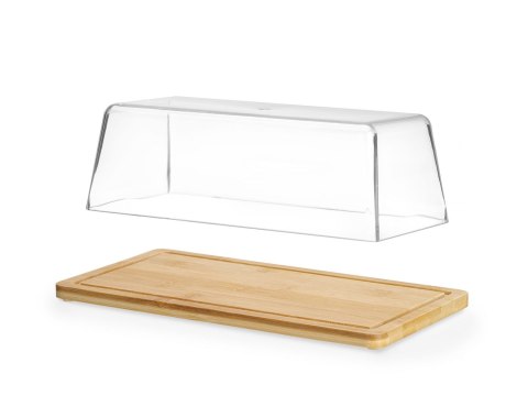 Taca bambusowa z pokrywką, HENDI, 320x160x(H)110mm, Prostokątny