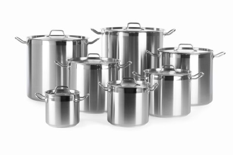 Garnek wysoki z pokrywką, HENDI, Profi Line, 3L, ⌀160x(H)150mm