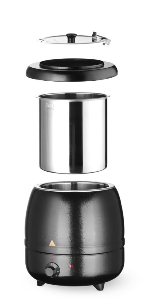 Kociołek do zupy, HENDI, Kitchen Line, 8L, czarny, 220-240V/400W, ⌀330x(H)363mm