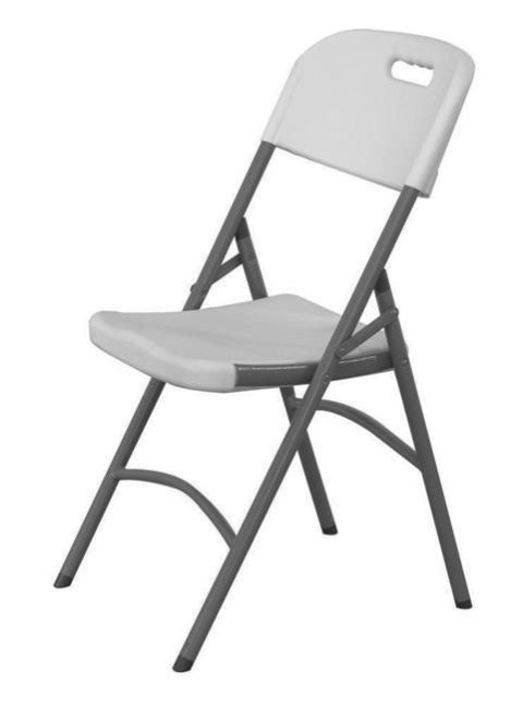 Krzesło cateringowe, AmerBox, max. obciążenie: 175 kg, biały, 540x440x(H)840mm